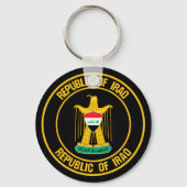 Irak Round Emblem Sleutelhanger (Voorkant)