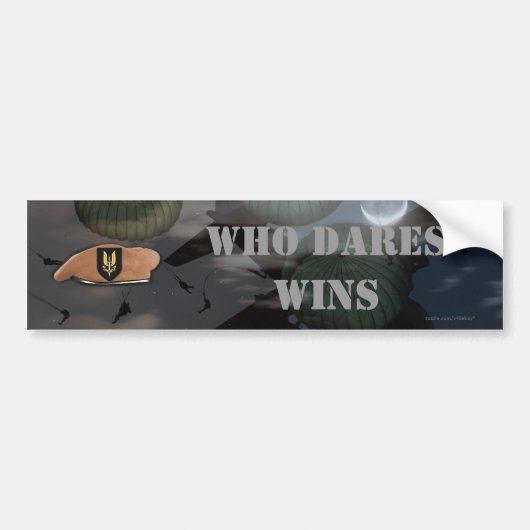 Irak sas speciale luchtdienst ww2 bumper sticker (Voorkant)