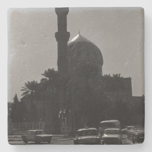  Irak Stadsmoskeettaxi's Stenen Onderzetter (Voorkant)
