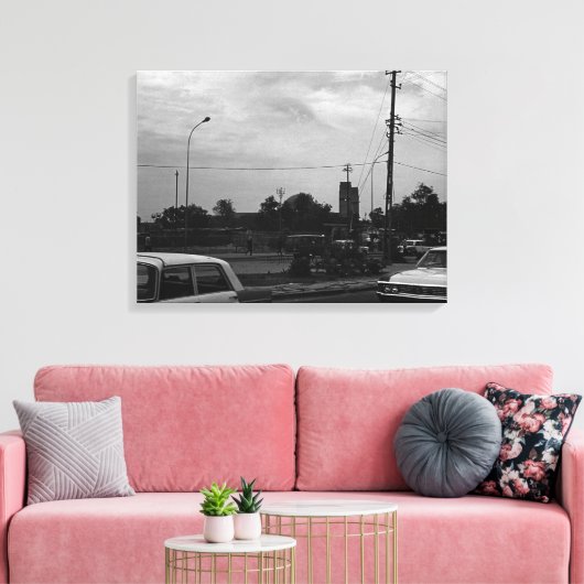 Irak Straattaxi Bagdad Canvas Afdruk (Insitu (Woonkamer))