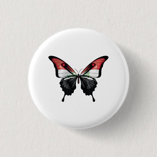 Irak Swallowtail Vlinder Vlag Ronde Button 3,2 Cm (Voorkant)