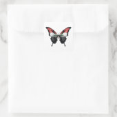 Irak Swallowtail Vlinder Vlag Vierkante Sticker (Tas)