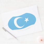 Irak-Turks vlag sticker (Envelop)