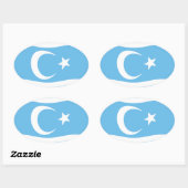 Irak-Turks vlag sticker (Vel)