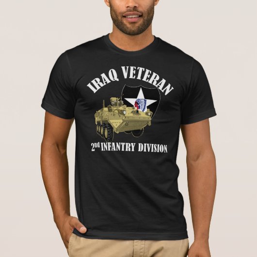 Irak Vet 2nd ID Stryker T-shirt (Voorkant)
