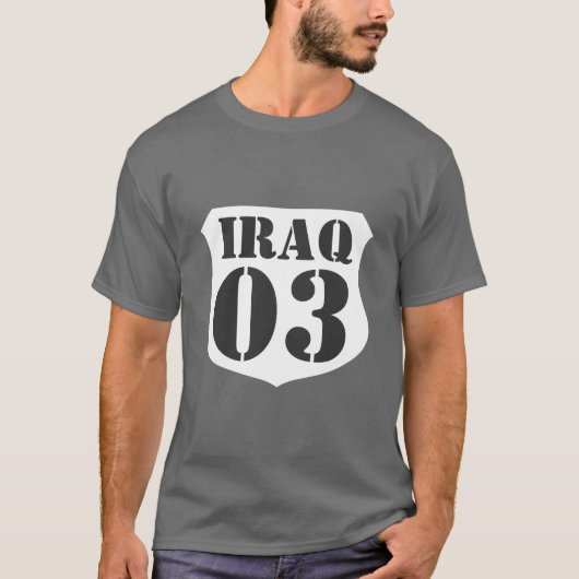 Irak-veteraan t-shirt uit de oorlog -  per jaar (Voorkant)