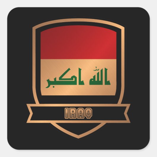 Irak Vierkante Sticker (Voorkant)