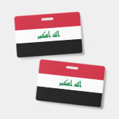 Irak vlag badge (Voor- en achterkant)