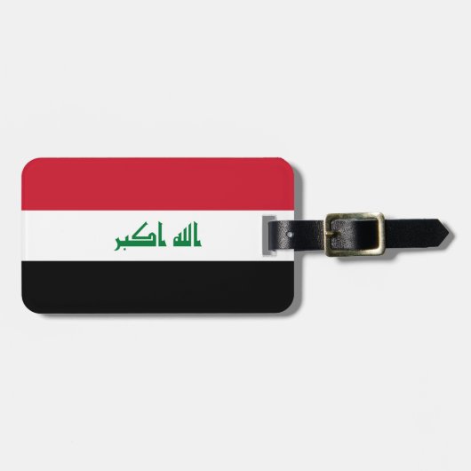 Irak vlag bagagelabel (Voorkant horizontaal)