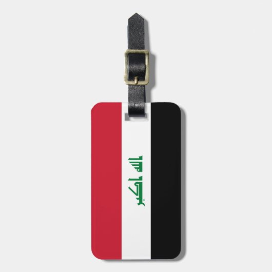 Irak vlag bagagelabel (Voorkant verticaal)