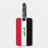 Irak vlag bagagelabel (Achterkant verticaal)