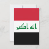 Irak vlag bedankkaart (Achterkant)
