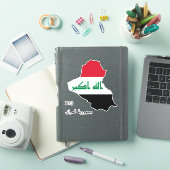 Irak Vlag Charmante Patriottische Kaart Sticker (iPad Cover)