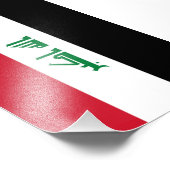 Irak vlag foto afdruk (Hoek)