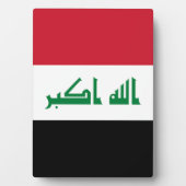 Irak vlag fotoplaat (voorkant)