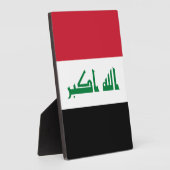 Irak vlag fotoplaat (Zijkant)