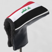 Irak vlag golfheadcover (3/4 voorkant)
