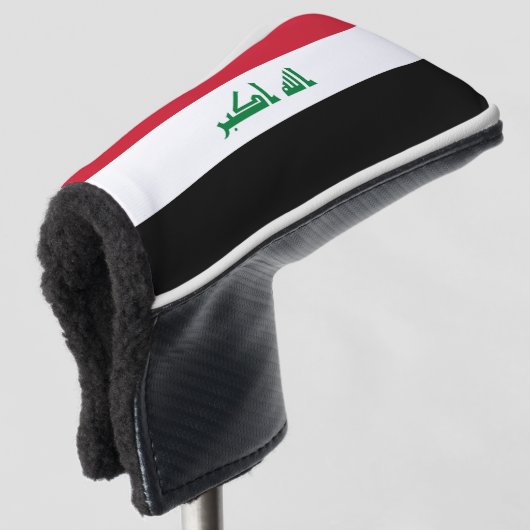 Irak vlag golfheadcover (3/4 voorkant)