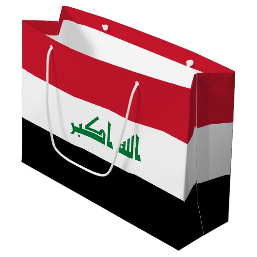 Irak vlag groot cadeauzakje (Voorkant Gekanteld)
