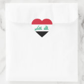 Irak Vlag Hart Sticker (Tas)