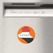 Irak vlag kaart magneet (Insitu (Vaatwasser))