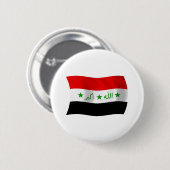 Irak Vlag Knop Ronde Button 5,7 Cm (Voorkant /achterkant)