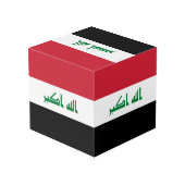 Irak vlag kubus (Achter hoekig)