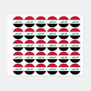 Irak vlag labels