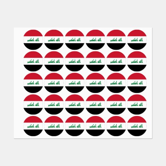 Irak vlag labels (Vel)