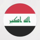 Irak vlag labels (Design 2)