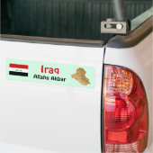 Irak Vlag + Landkaart Bumpersticker (Op Truck)