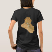 Irak Vlag + Landkaart T-Shirt (Achterkant)