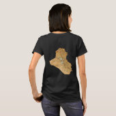 Irak Vlag + Landkaart T-Shirt (Achterkant volledig)