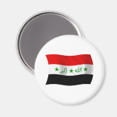 Irak Vlag Magneet (Voorkant / Achterkant)