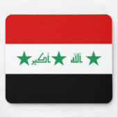 Irak-vlag Mousepad Muismat (Voorkant)