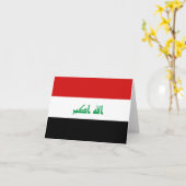 Irak Vlag Notitiekaart (Gele Bloem)
