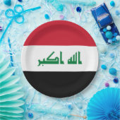 Irak vlag papieren bordje (Feest)