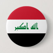 Irak vlag ronde button 7,6 cm (Voorkant)