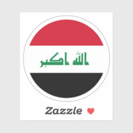 Irak Vlag Ronde Sticker