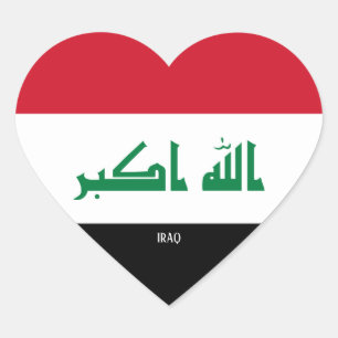 Irak vlag Splendid Patriotic Hart Sticker