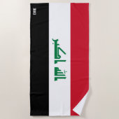 Irak vlag Splendid Patriotic Strandlaken (Voorkant)