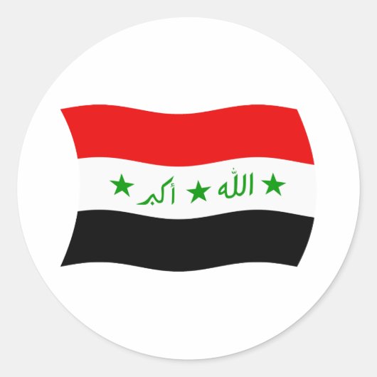 Irak Vlag Sticker (Voorkant)