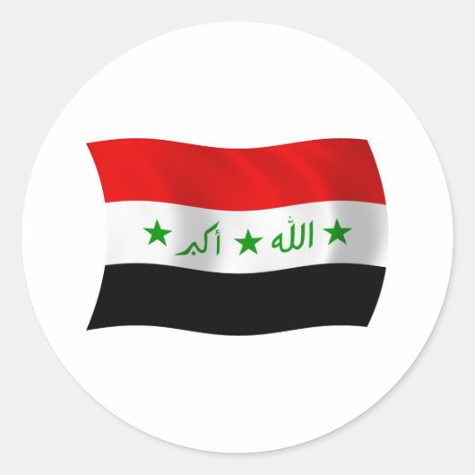 Irak Vlag Sticker (Voorkant)