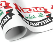 irak-vlag van mijn vaderland cadeaupapier (Rol Hoek)