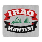 irak-vlag van mijn vaderland snijplank (Voorkant)