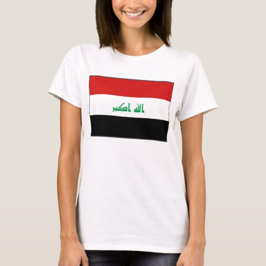 Irak vlag x kaart T-Shirt (Voorkant)