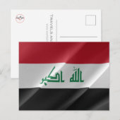 Irak - vlaggolven - briefkaart (Voorkant / Achterkant)