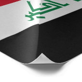 Irak - vlaggolven - poster (Hoek)
