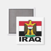 Irak Wapenvlag Magneet (Voorkant / Achterkant)
