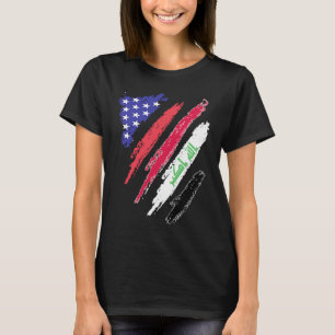 Irakees-Amerikaanse patriotgewas kweekt hartslag s T-shirt
